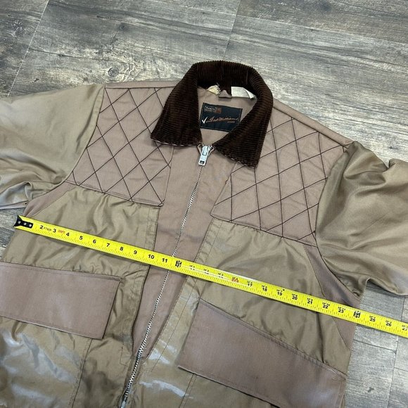 Vintage Sears Ted Williams Field Hunting Jacket Tan/Brown Men Size Large - Picture 4 of 12